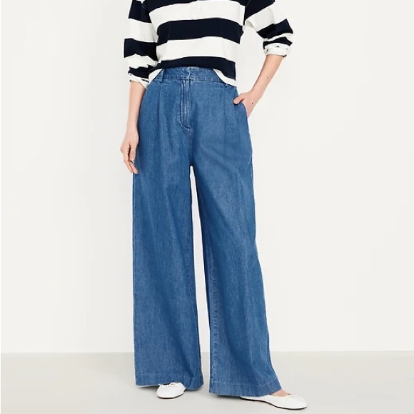 Old Navy Denim - NWT Old Navy Extra High-Waisted Taylor Wide-Leg Trouser Pants size 6